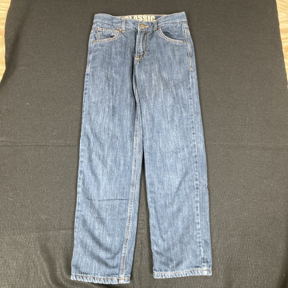 Gymboree Fleece Lined Jeans Boys Size 8 Adjustable Waist Classic - Picture 2 of 7